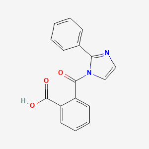 2-(2-Phenylimidazole-1-carbonyl)benzoic acid - 302602-94-4