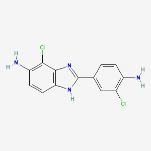 2-(4-Amino-3-chloro-phenyl)-4-chloro-3H-benzoimidazol-5-ylamine - 293762-50-2