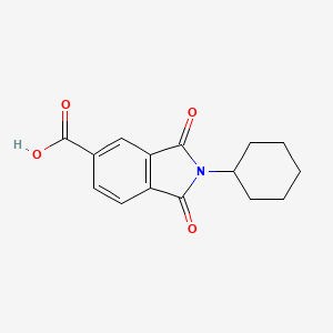 2-Cyclohexyl-1,3-dioxoisoindoline-5-carboxylic acid - 67822-74-6