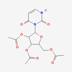 [3,4-diacetyloxy-5-(2,4-dioxo-1H-pyrimidin-3-yl)oxolan-2-yl]methyl acetate - 29031-50-3