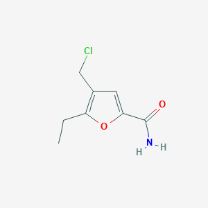 4-(Chloromethyl)-5-ethylfuran-2-carboxamide - 884588-32-3