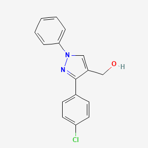 (3-(4-Chlorophenyl)-1-phenyl-1H-pyrazol-4-yl)methanol - 36640-39-8