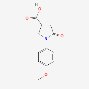 1-(4-Methoxyphenyl)-5-oxopyrrolidine-3-carboxylic acid - 56617-47-1