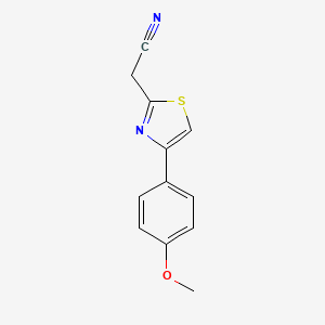 2-[4-(4-Methoxyphenyl)-1,3-thiazol-2-yl]acetonitrile - 301235-86-9