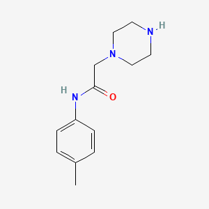 N-(4-methylphenyl)-2-piperazin-1-ylacetamide - 89473-82-5