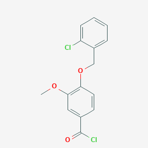 4-[(2-Chlorobenzyl)oxy]-3-methoxybenzoyl chloride - 381205-83-0