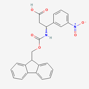 (R)-3-((((9H-Fluoren-9-yl)methoxy)carbonyl)amino)-3-(3-nitrophenyl)propanoic acid - 374791-04-5