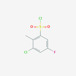 3-Chloro-5-fluoro-2-methylbenzene-1-sulfonyl chloride - 306937-30-4