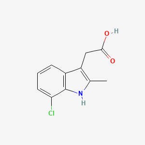 (7-Chloro-2-methyl-1H-indol-3-yl)-acetic acid - 25177-74-6