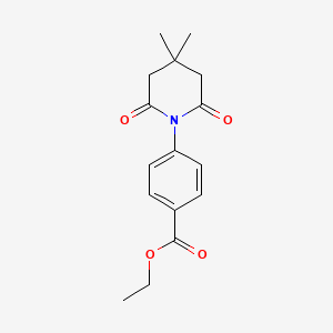Ethyl 4-(4,4-dimethyl-2,6-dioxopiperidin-1-yl)benzoate - 279692-23-8