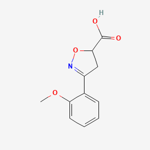 3-(2-Methoxyphenyl)-4,5-dihydroisoxazole-5-carboxylic acid - 508182-19-2