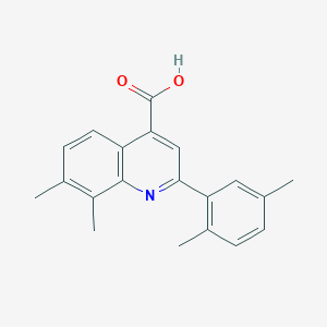 2-(2,5-Dimethylphenyl)-7,8-dimethylquinoline-4-carboxylic acid - 724749-08-0