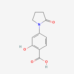 2-Hydroxy-4-(2-oxopyrrolidin-1-yl)benzoic acid - 99843-60-4