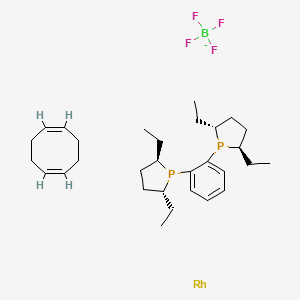 (1Z,5Z)-cycloocta-1,5-diene;(2R,5R)-1-[2-[(2R,5R)-2,5-diethylphospholan-1-yl]phenyl]-2,5-diethylphospholane;rhodium;tetrafluoroborate - 228121-39-9