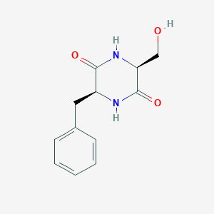 (3S,6S)-3-benzyl-6-(hydroxymethyl)piperazine-2,5-dione - 35591-00-5