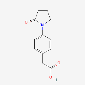 [4-(2-Oxopyrrolidin-1-yl)phenyl]acetic acid - 266369-35-1