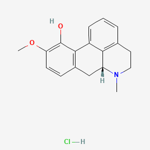 (6aR)-10-methoxy-6-methyl-5,6,6a,7-tetrahydro-4H-dibenzo[de,g]quinolin-11-ol;hydrochloride - 6377-14-6