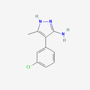 4-(3-Chlorophenyl)-3-methyl-1H-pyrazol-5-amine - 62538-18-5