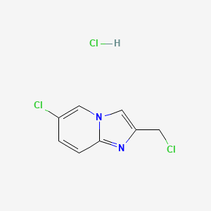 6-Chloro-2-(chloromethyl)imidazo[1,2-a]pyridine hydrochloride - 502841-53-4