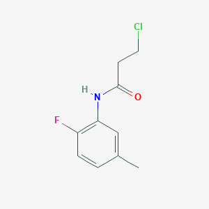 3-chloro-N-(2-fluoro-5-methylphenyl)propanamide - 915920-93-3