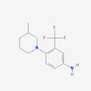 4-(3-Methylpiperidin-1-yl)-3-(trifluoromethyl)aniline - 946730-96-7