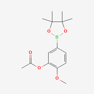 2-Methoxy-5-(4,4,5,5-tetramethyl-1,3,2-dioxaborolan-2-yl)phenyl acetate - 917757-44-9
