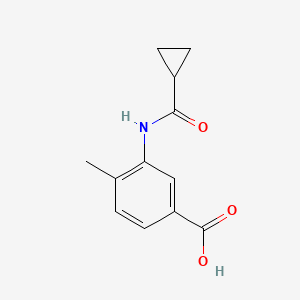 3-[(Cyclopropylcarbonyl)amino]-4-methylbenzoic acid - 915923-66-9