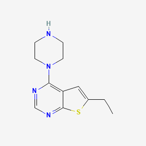 6-Ethyl-4-(piperazin-1-yl)thieno[2,3-d]pyrimidine - 769917-28-4