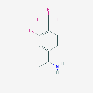 1-(3-Fluoro-4-(trifluoromethyl)phenyl)propan-1-amine - 473732-66-0