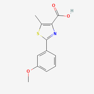 2-(3-Methoxyphenyl)-5-methyl-1,3-thiazole-4-carboxylic acid - 1017384-84-7