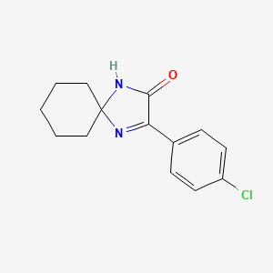 3-(4-Chlorophenyl)-1,4-diazaspiro[4.5]dec-3-en-2-one - 923975-81-9
