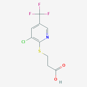 3-{[3-Chloro-5-(trifluoromethyl)pyridin-2-yl]thio}propanoic acid - 1017022-46-6