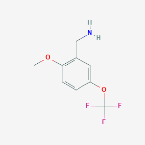 (2-Methoxy-5-(trifluoromethoxy)phenyl)methanamine - 771582-58-2