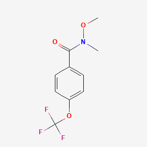 N-methoxy-N-methyl-4-(trifluoromethoxy)benzamide - 897656-36-9