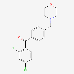 2,4-Dichloro-4'-morpholinomethyl benzophenone - 898770-57-5