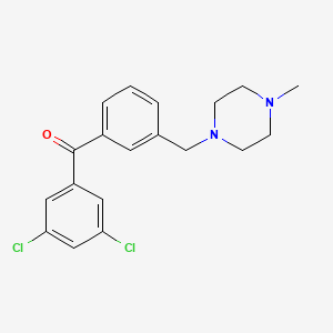 3,5-Dichloro-3'-(4-methylpiperazinomethyl) benzophenone - 898789-29-2
