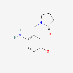 1-(2-Amino-5-methoxybenzyl)pyrrolidin-2-one - 1071351-22-8
