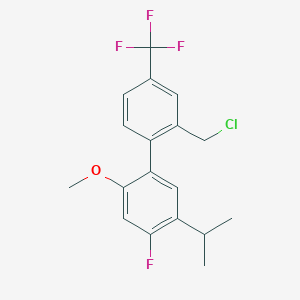 2'-(chloroMethyl)-4-fluoro-5-isopropyl-2-Methoxy-4'-(trifluoroMethyl)-1,1'-biphenyl - 875551-28-3