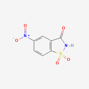 1,2-Benzisothiazol-3(2H)-one, 5-nitro-, 1,1-dioxide - 22952-20-1