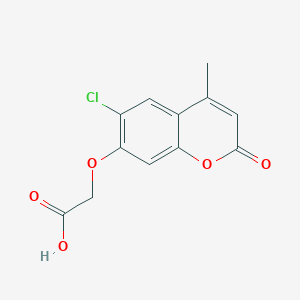 [(6-chloro-4-methyl-2-oxo-2H-chromen-7-yl)oxy]acetic acid - 326102-48-1