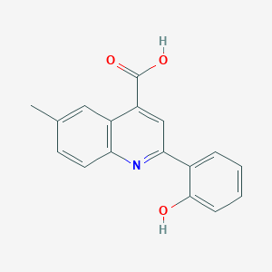 2-(2-Hydroxyphenyl)-6-methylquinoline-4-carboxylic acid - 438219-85-3