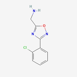 [3-(2-Chlorophenyl)-1,2,4-oxadiazol-5-yl]methanamine - 883548-05-8