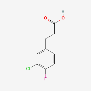 3-(3-Chloro-4-fluorophenyl)propanoic acid - 881190-93-8