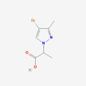 2-(4-bromo-3-methyl-1H-pyrazol-1-yl)propanoic acid - 925200-46-0