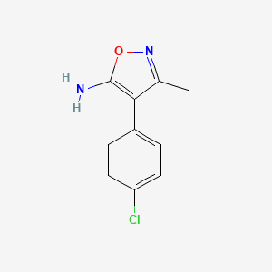 4-(4-Chlorophenyl)-3-methylisoxazol-5-amine - 98947-25-2