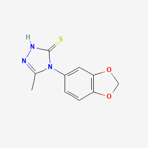 4-(1,3-benzodioxol-5-yl)-5-methyl-4H-1,2,4-triazole-3-thiol - 669755-93-5