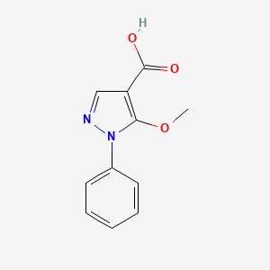 5-Methoxy-1-phenyl-1H-pyrazole-4-carboxylic acid - 88585-23-3