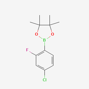 2-(4-Chloro-2-fluorophenyl)-4,4,5,5-tetramethyl-1,3,2-dioxaborolane - 765917-27-9
