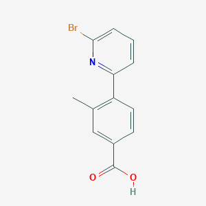 4-(6-Bromopyridin-2-yl)-3-methylbenzoic acid - 1020718-68-6