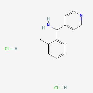 [(2-Methylphenyl)(4-pyridinyl)methyl]amine dihydrochloride - 1185300-66-6